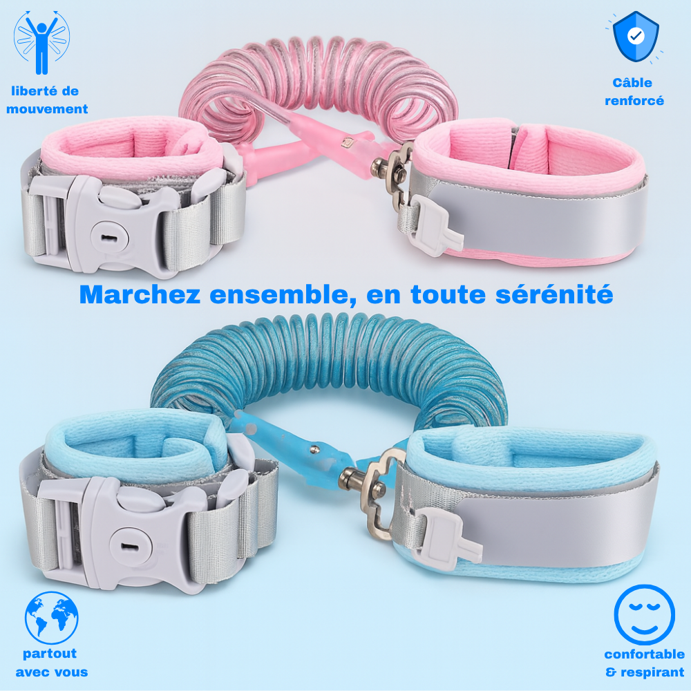 đ Libre & Safe Stamp â Le bracelet de sĂ©curitĂ© anti-perte pour enfants