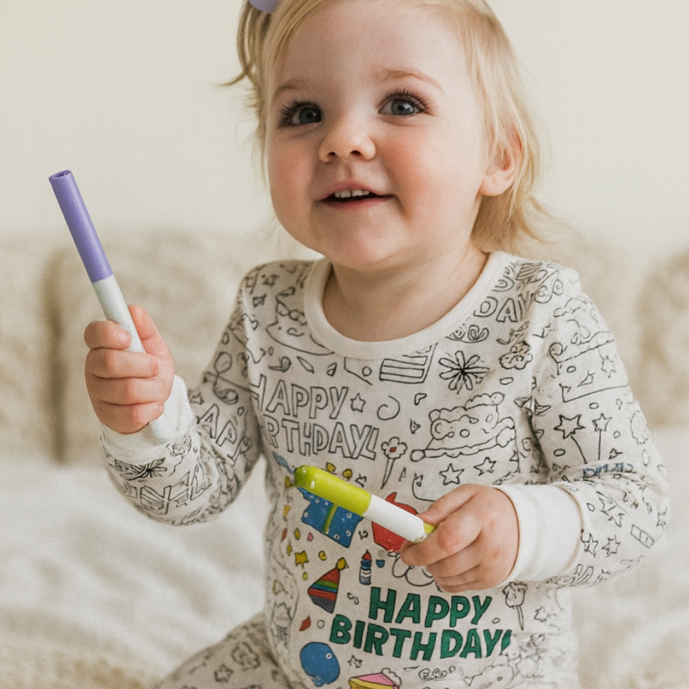 Stamp & Color – Le Pyjama à Colorier