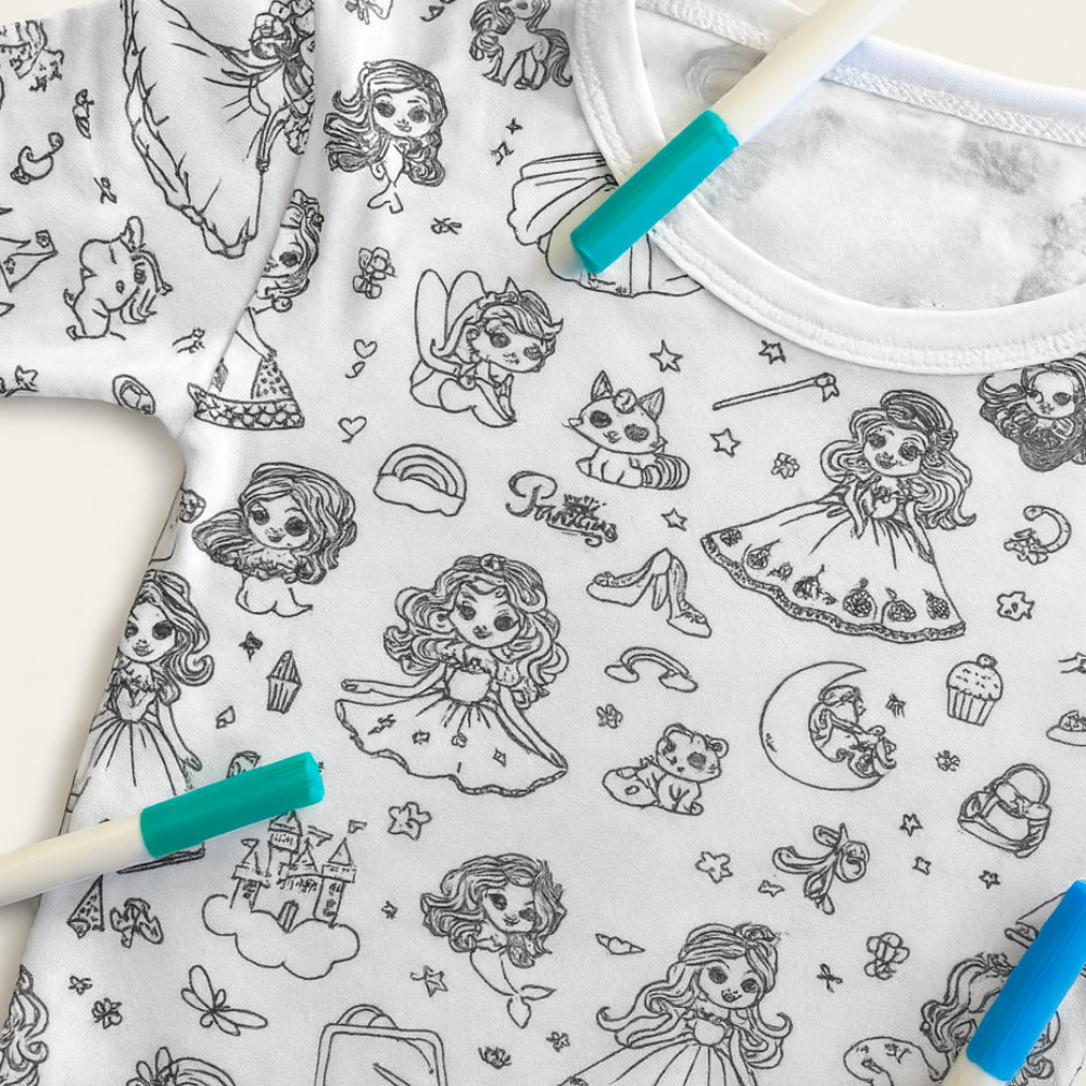 Stamp & Color – Le Pyjama à Colorier