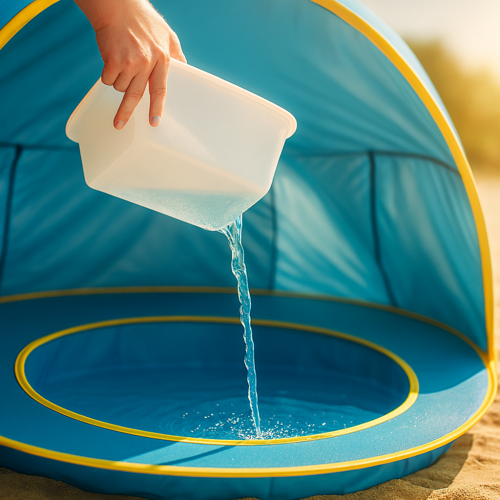 Plouf Stamp™ - Tente de plage bébé - protection maximale & confort garanti