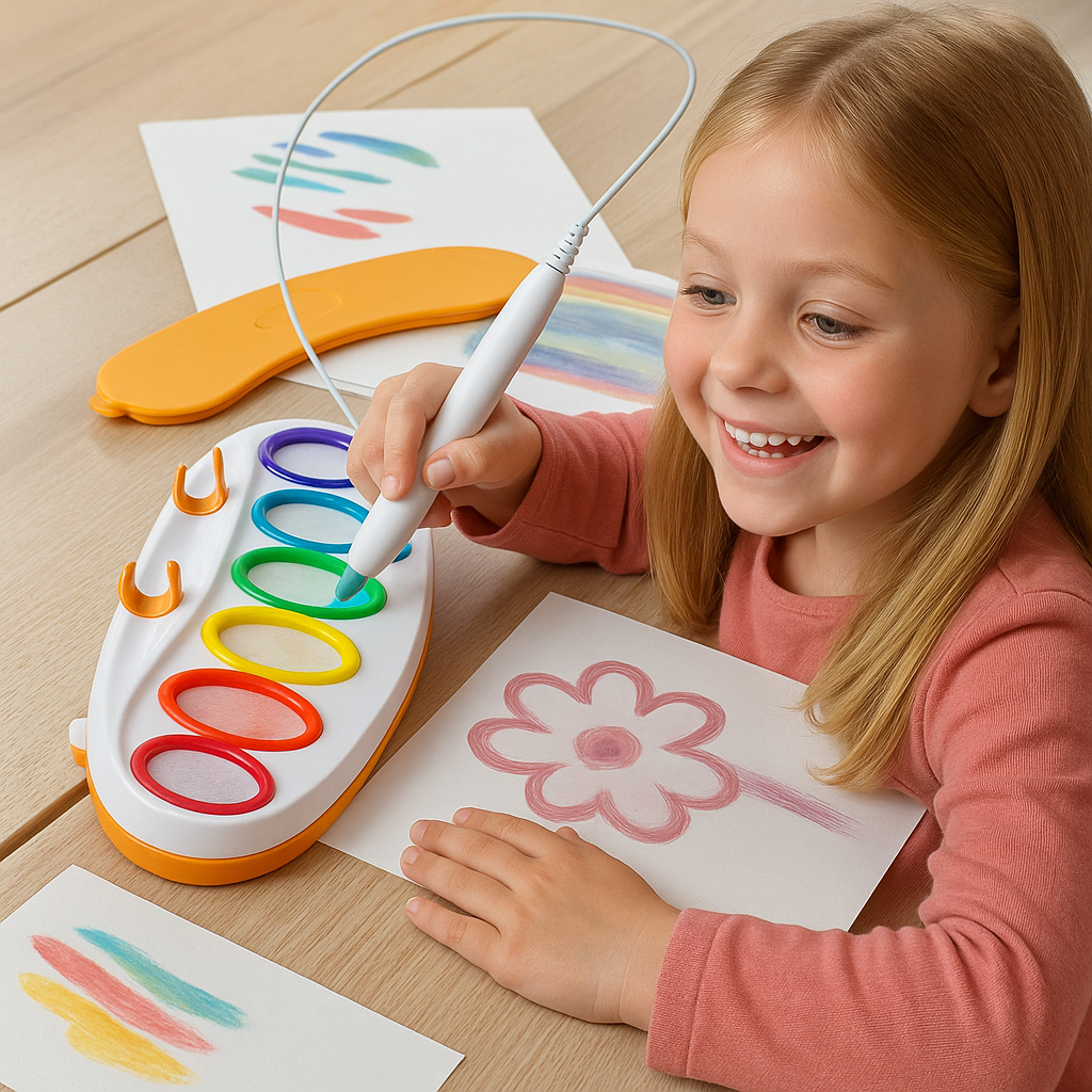 🌟 LumiStamp Stylo – Le pinceau lumineux qui fait apparaître les couleurs