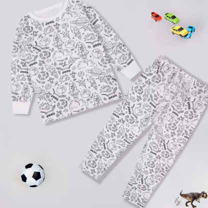 Stamp & Color – Le Pyjama à Colorier
