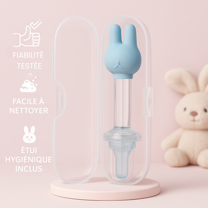 🍼 Distributeur de Sirop & Vitamines pour Bébé – Embout Confort Lapin