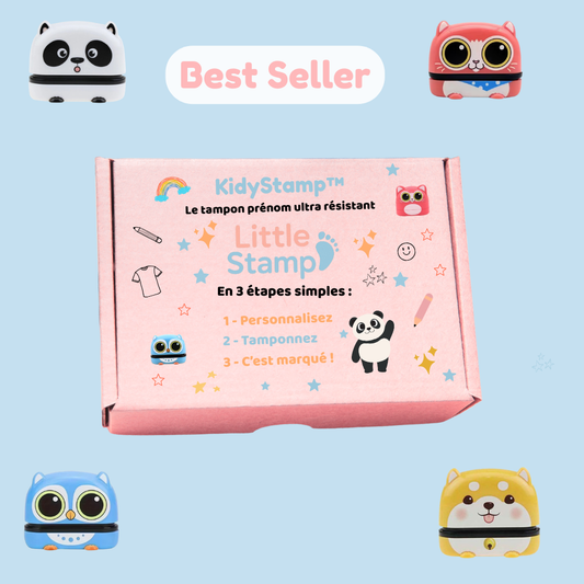 KidyStamp™ – Tampon Personnalisé Ultra Résistant